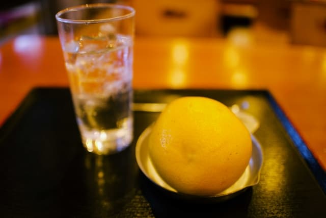 柚子と日本酒